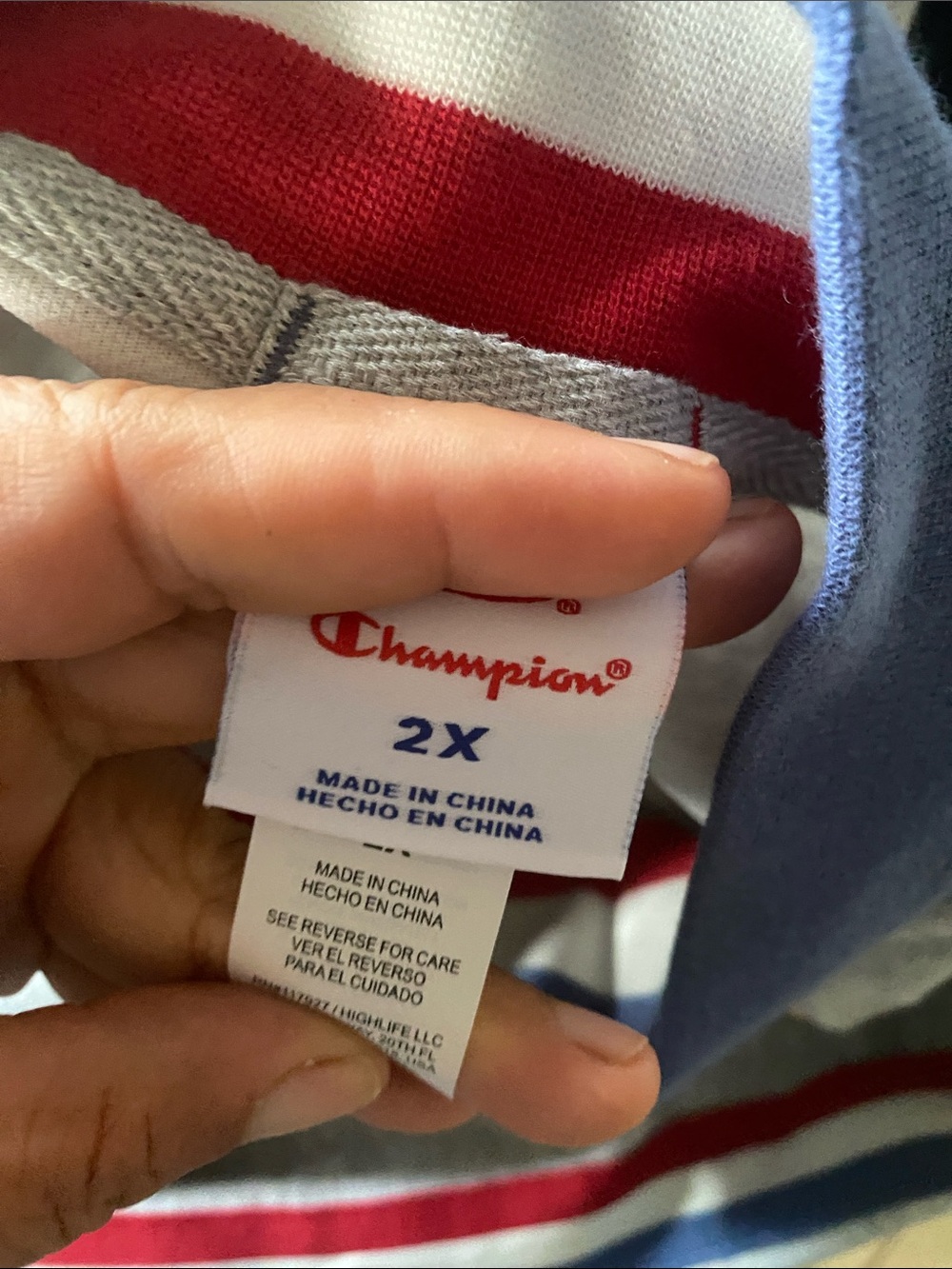 Champion nwt Light Gray USA Sweatshirt with Gold Embroidered Logo - Picture 9 of 10